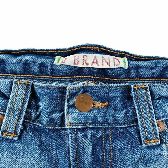 J Brand Drifter Distressed Mini Denim Skirt - Picture 4 of 8